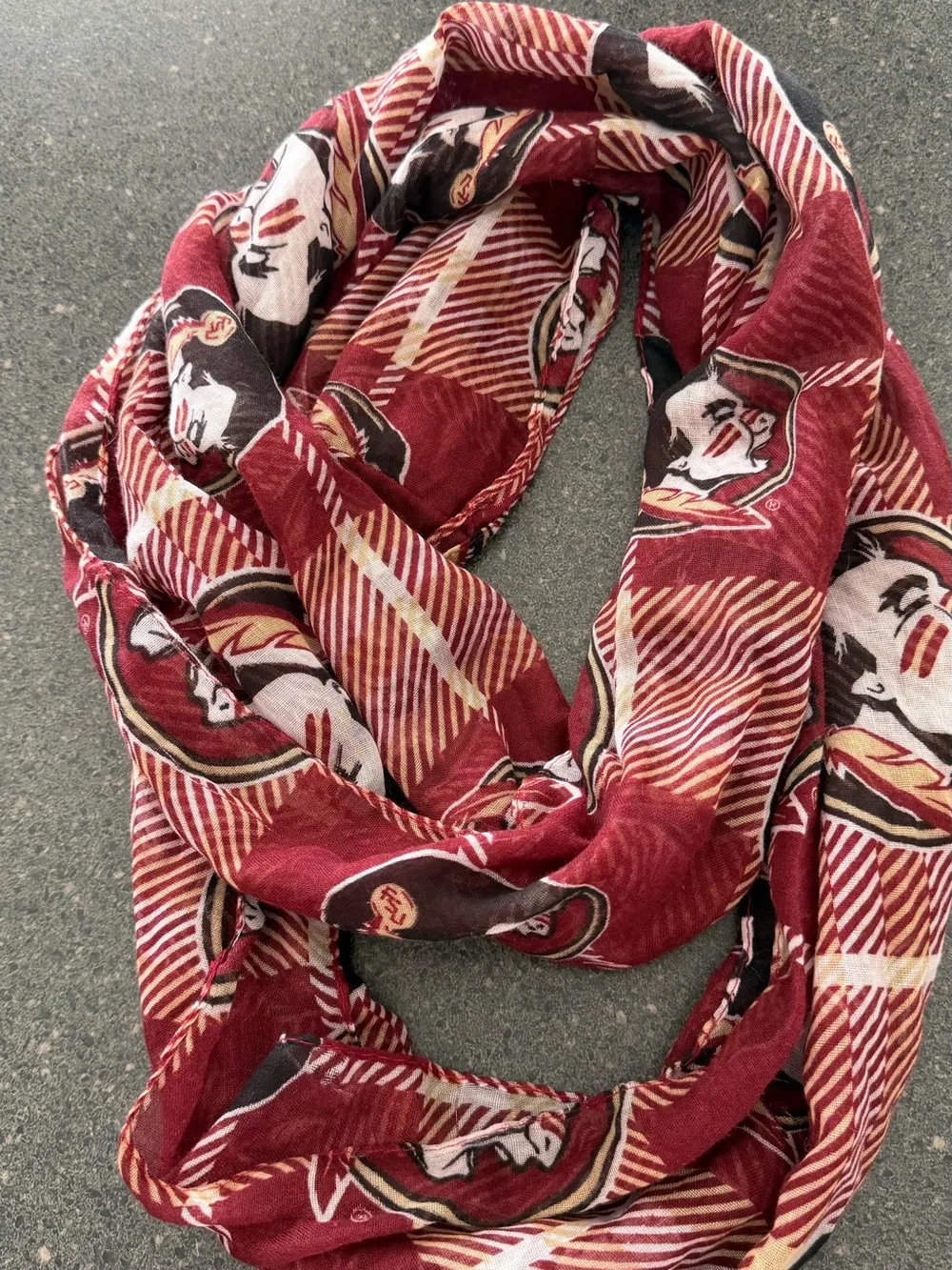 FSU Seminoles Plaid Infinity Scarf – Officially Licensed Forever Collectibles